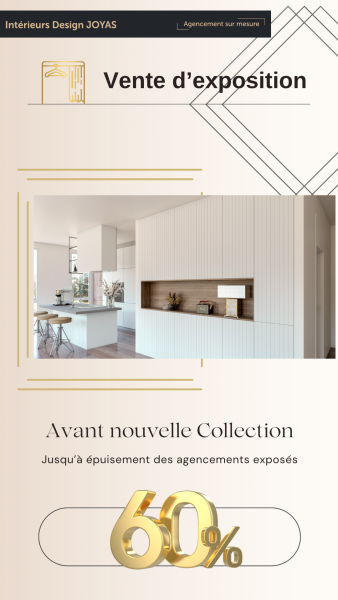 60% DE REMISE SUR L'EXPOSITION AVANT NOTRE NOUVELLE COLLLECTION